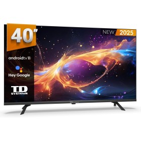 TD Systems - Smart TV 40 Pulgadas Full HD HDR sin Marcos, Android 11, Google Assistant, Control por Voz, televisión TDT 2025.