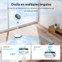 Aigostar Ventilador de Pie Silencioso 23dB con Mando, Motor DC, 24W Circulador Ventiladores Bajo Consumo, Oscilación 135°+85°, 9