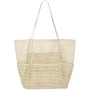 Paquete de playa femenino, bolso interior grande de la red de viaje de verano, bolso de hombro único tejido a prueba de arena