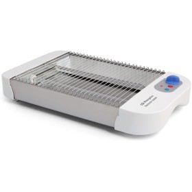 Orbegozo TO 1010, Sartén tostadora, horizontal, 600 W, 2 barras de cuarzo, 6 niveles de tostado, temporizador, rejilla acero