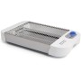 Orbegozo TO 1010, Sartén tostadora, horizontal, 600 W, 2 barras de cuarzo, 6 niveles de tostado, temporizador, rejilla acero