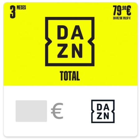 TARJETA PREPAGO DAZN TOTAL 3 Meses 79,90 EUR AHORRA 40 EUR - para España - por correo electrónico