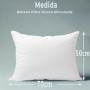 ForenTex Relleno Cojín 50x70 cm (Pack 2), Fibra Virgen Siliconada, Hipoalergénico, Suave y Transpirable, Alta Recuperación,