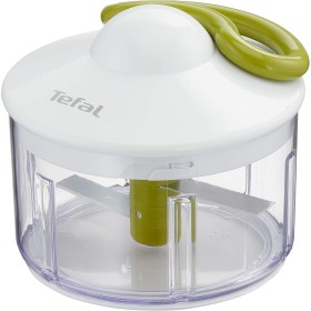 Tefal 5 Segundos - Picadora Manual 500 ml | 2 Cuchillas Independientes, Picado Grueso, Medio y Fino, Base Antideslizante, Sin