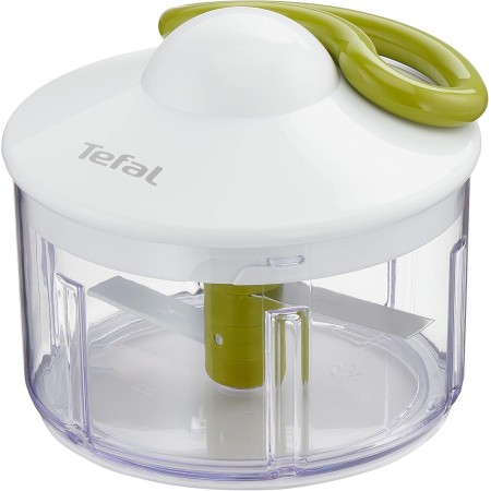 Tefal 5 Segundos - Picadora Manual 500 ml | 2 Cuchillas Independientes, Picado Grueso, Medio y Fino, Base Antideslizante, Sin