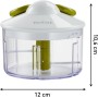 Tefal 5 Segundos - Picadora Manual 500 ml | 2 Cuchillas Independientes, Picado Grueso, Medio y Fino, Base Antideslizante, Sin