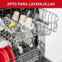 Tefal 5 Segundos - Picadora Manual 500 ml | 2 Cuchillas Independientes, Picado Grueso, Medio y Fino, Base Antideslizante, Sin