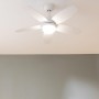 Cecotec Ventilador de Techo con Luz EnergySilence Aero 4200 GoldDarkWood. 53W, Diámetro 42”, Luz LED de 15W en 3 Tonos, Mando a