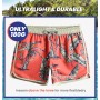 MaaMgic Bañador Hombre de Natación Secado Rápido Interior de Malla Pantalones Cortos d'Aire Vintage 80s 90s