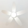Cecotec Ventilador de Techo con Luz EnergySilence Aero 4200 GoldDarkWood. 53W, Diámetro 42”, Luz LED de 15W en 3 Tonos, Mando a