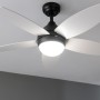 Cecotec Ventilador de Techo con Luz EnergySilence Aero 4200 GoldDarkWood. 53W, Diámetro 42”, Luz LED de 15W en 3 Tonos, Mando a