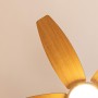 Cecotec Ventilador de Techo con Luz EnergySilence Aero 4200 GoldDarkWood. 53W, Diámetro 42”, Luz LED de 15W en 3 Tonos, Mando a