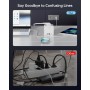 Regleta de enchufes múltiple de 3 Compartimentos con 1 USB-C y 3 USB-A, Enchufe múltiple con Interruptor de Ahorro de energía,