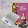 PORTENTUM - Peso de Cocina con Pantalla LCD, Acero Inoxidable, Balanza cocina precisa de 1 gramo a 5 kg/11 lbs