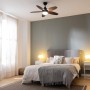Cecotec Ventilador de Techo con Luz EnergySilence Aero 4200 GoldLightWood. 53W, Diámetro 42”, Luz LED de 15W en 3 Tonos, Mando a