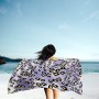 Surwin Grande Toalla de Playa de Microfibra Toalla Impresión de Leopardo Secado Rápido Natación Toalla de Arena Antiadherente