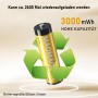 8 Unidades de Pilas AA de Recargables Litio, Pilas de Alta Capacidad de 3000mWh, Pilas AA de Litio de 1,5 V y Cargador de Pilas
