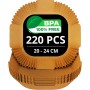 200/220 Piezas Papel Freidora Aire de 20-24cm BPA Free | Accesorios Air Fryer en Formato Cuadrado y Plano | Compatible para 5-7