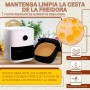 200/220 Piezas Papel Freidora Aire de 20-24cm BPA Free | Accesorios Air Fryer en Formato Cuadrado y Plano | Compatible para 5-7