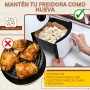 200/220 Piezas Papel Freidora Aire de 20-24cm BPA Free | Accesorios Air Fryer en Formato Cuadrado y Plano | Compatible para 5-7