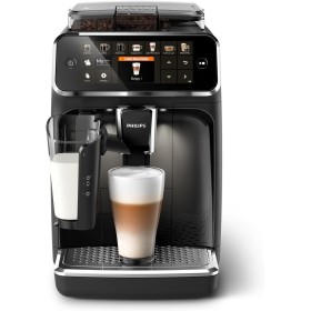 Philips Serie 5400 Cafetera Superautomática - Sistema de Leche LatteGo, 12 Variedades de Café, Pantalla Intuitiva, 4 Perfiles de