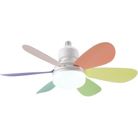beper P206VEN610 Ventilador de Techo, 40W, Iluminación y Ventilación con Diseño Intercambiable, 2 Juegos de Aspas, 3
