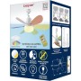 beper P206VEN610 Ventilador de Techo, 40W, Iluminación y Ventilación con Diseño Intercambiable, 2 Juegos de Aspas, 3