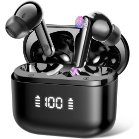 Auriculares Traductores de Idiomas, 48H AI Auriculares Traductor en Tiempo Real con 164 Idiomas, 5 Modos de Traducción, Cascos