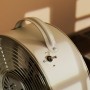 Cecotec Ventilador de Sobremesa EnergySilence 400 RetroDesk Beige. 25W de Potencia, 8 Pulgadas, 4 Aspas aerodinámicas, Diseño