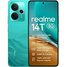 realme 14T 5G Smartphone 8+256GB, Verde Surf, Pantalla de 6.67 Pulgadas, Refresco de 120Hz, Batería de 5260mAh, Cámara de 50MP,