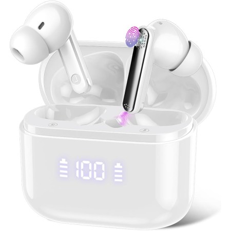 Auriculares Traductores de Idiomas, 48H AI Auriculares Traductor en Tiempo Real con 164 Idiomas, 5 Modos de Traducción, Cascos