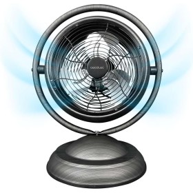 Cecotec Ventilador de Sobremesa EnergySilence 1000 RetroDeskWood, 20W de potencia, 10 Pulgadas, 3 Aspas aerodinámicas, 3