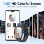 CASCHO Reloj Inteligente Mujer,1.85" HD Smartwatch Mujer con Llamadas, Whatsapp Notificaciones, Smart Watch con