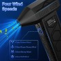 Soplador de Polvo Eléctrico,Potente 4 Velocidades 180000 RPM,2025 Aire Comprimido Limpieza PC con Luz Auxiliar LED