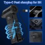 Soplador de Polvo Eléctrico,Potente 4 Velocidades 180000 RPM,2025 Aire Comprimido Limpieza PC con Luz Auxiliar LED