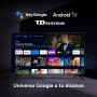 TD Systems - Smart TV 50 Pulgadas 4K HDR10 sin Marcos, Android 11, Google Assistant, Control por Voz, televisión TDT 2025.