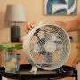 Cecotec Ventilador de Sobremesa EnergySilence 400 RetroDesk Pink. 25W de Potencia, 8 Pulgadas, 4 Aspas aerodinámicas, Diseño