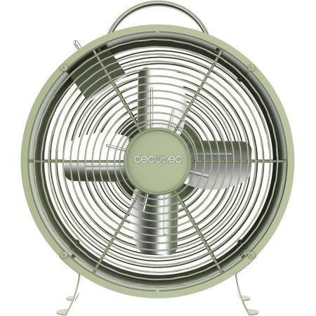 Cecotec Ventilador de Sobremesa EnergySilence 400 RetroDesk Pink. 25W de Potencia, 8 Pulgadas, 4 Aspas aerodinámicas, Diseño