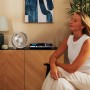 Cecotec Ventilador de Sobremesa EnergySilence 400 RetroDesk Green. 25W de Potencia, 8 Pulgadas, 4 Aspas aerodinámicas, Diseño