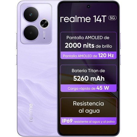 realme 12+ 5G Smartphone 8+256 GB con NFC, Doble Tarjeta SIM, Chipset Dimensity 7050 5G, Pantalla AMOLED hasta 120 Hz, Smart