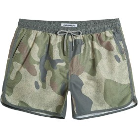MaaMgic Bañador Hombre de Natación Secado Rápido Interior de Malla Pantalones Cortos d'Aire Vintage 80s 90s