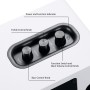 Sanyun SW208 Altavoces de estantería activos Bluetooth 5.0 de 3 "- Unidad de altavoz de fibra de carbono de 60W - DAC integrado