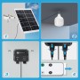 Aigostar- Luz LED Solar Exterior 70W, con Mando a Distancia y Caja de Almacenamiento de Energía, Cable de 11M, IP65 Impermeable,