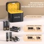 imuto 8 Piezas Pilas Recargables AA/AAA,Batería AA AAA 3000/1300 mWh 1.5V Litio Alta Capacidad más de 1600 ciclos con Carga