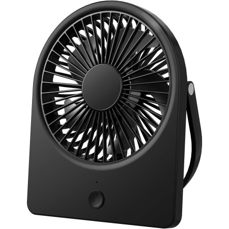 EasyAcc Ventilador Portátil USB Silencioso, Mini Ventiladores de Mesa con 3 Velocidades, 360 ° Rotación Vertical, Pequeño