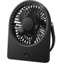 EasyAcc Ventilador Portátil USB Silencioso, Mini Ventiladores de Mesa con 3 Velocidades, 360 ° Rotación Vertical, Pequeño
