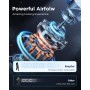 EasyAcc Ventilador Portátil USB Silencioso, Mini Ventiladores de Mesa con 3 Velocidades, 360 ° Rotación Vertical, Pequeño