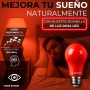 DM TECH Luz Roja Nocturna Melatonina E27 - Bombilla Terapia Roja para Dormir - Tecnología Flicker Free + 0% Luz Azul + Rosca