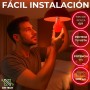 DM TECH Luz Roja Nocturna Melatonina E27 - Bombilla Terapia Roja para Dormir - Tecnología Flicker Free + 0% Luz Azul + Rosca