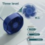 EasyAcc Ventilador Portátil USB Silencioso, Mini Ventiladores de Mesa con 3 Velocidades, 360 ° Rotación Vertical, Pequeño